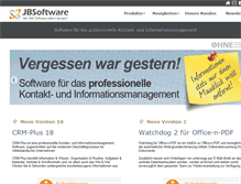 Tablet Screenshot of jbsoftware.de